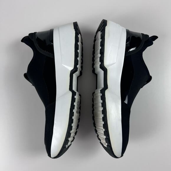 Michael Kors Muse Scuba Slip-On Trainer Sneakers Black White 8.5 - Picture 7 of 12